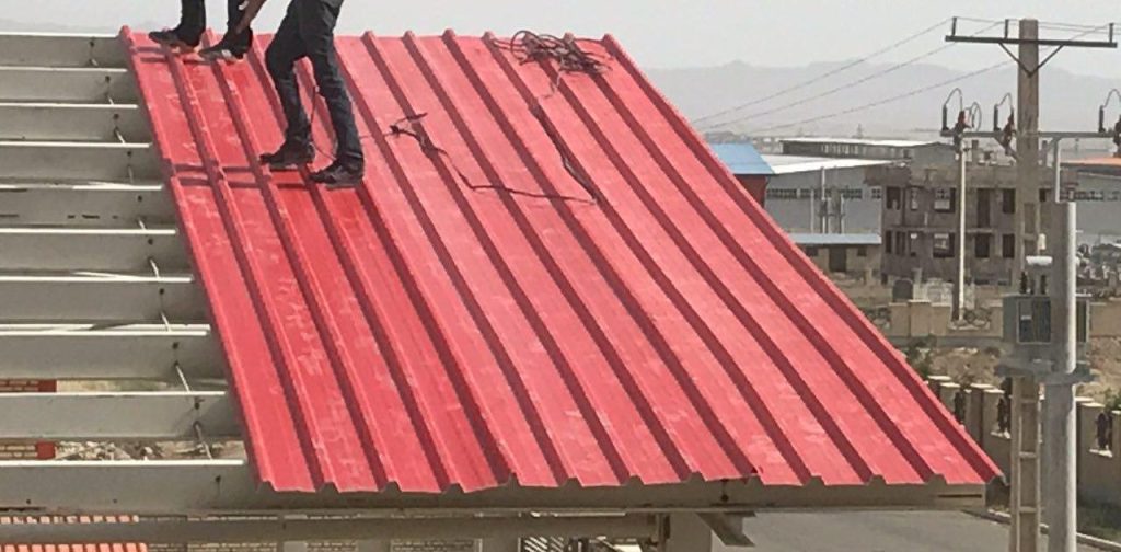 نمونه کار سقف شیبدار استادی